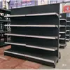 Prateleira de supermercado cinza fosco expositor de lanches loja de conveniência prateleira de armazenamento multicamadas de face única dupla face loja de papelaria display