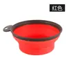 Cuenco plegable para teñir el cabello en peluquerías, herramienta para teñirlo, mango portátil, recipiente de silicona para aceite de hornear.
