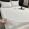 Esterilla Refrigerante de Seda de Hielo Clase A para Verano, Adecuada para Uso en Casa, Esterilla de Seda Refrigerante para Niños, Dormitorio de Estudiantes, Lavable a Máquina, Esterilla con Aire Acondicionado, Estilo Sábana Ajustable