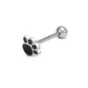 Piercing de Língua Feminino Doce, Compacto e Fofo, Formato de Margarida, Borboleta, Coração, Aço Inoxidável, Cruzada, Gato Kt