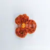 Flores Pequenas de Crochê Feitas à Mão em Algodão Puro com Pistilos Coloridos, Acessórios de Roupas DIY, Acessórios de Cabelo