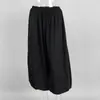 Calça Harem de Algodão Puro Transfronteiriça Moda de Rua Europeia e Americana Outono 2025 Casual Preguiçosa Wide-Leg Longa Calça Harem Solta para Mulheres