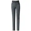 Pantalones vaqueros de lápiz de 1036 pies con forro polar, parte inferior engrosada, ropa exterior de base para mujeres de mediana edad, mediana edad y mayores, elásticos, ajustados