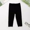 Pantalones Casuales de Verano para Niñas, Leggings Acampanados Versátiles de Color Sólido, Estilo Coreano de Moda
