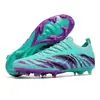Zapatos de Fútbol de Punto sin Costuras Transfronterizos para Hombres y Mujeres, de Caña Baja Ag Tacos Largos para Césped Artificial Exterior Tf, Zapatos de Fútbol Profesionales en Stock