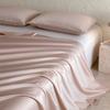 Sábanas de Cama de Algodón de Fibra Larga de Clase A, Paquete de 100 Piezas, Amigables con la Piel, de Gama Alta, Sábanas Ajustables de Algodón, Fundas de Almohada de una Pieza, Colchas, Fundas de Edredón de una Pieza