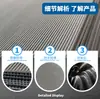 Alfombrilla de goma antideslizante, material de costura de tela para gimnasio, antienvejecimiento y resistente al desgarro, almohadilla de goma antideslizante corrugada negra