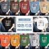 Camiseta de Manga Corta de Algodón Puro para Hombre Verano Suelta Moderna Estampado de Expresión Divertida Top de Cuello Redondo Camiseta de Algodón de Media Manga