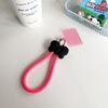 Correa de muñeca de silicona universal con lazo, cordón portátil para funda de teléfono Apple Huawei, cuerda corta nueva resistente a caídas y antipérdida