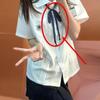 Camisa JK Bordada Xiaolan Feminina Manga Curta Verão Original Estilo College Japonês Camisa Branca Traje Uniforme JK