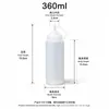Botellas exprimibles con escala multi-especificación en stock para almacenamiento de ensalada, kétchup y mermelada