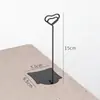 Soporte de Mesa para Tarjeta de Insertar de Metal Restaurante Té de Leche Pantalla de Código QR para Pedir Tarjeta de Código de Pago Tarjeta de Mesa Vertical Plato Producto