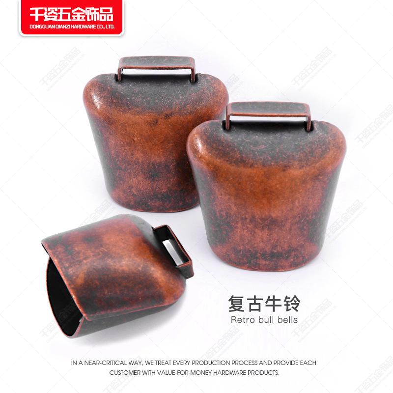 复古红古铜牛铃03