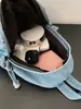 Mochila de Mezclilla Lavada Estilo Nuevo Transfronteriza, Ligera, Casual, Mochila Versátil para el Trabajo, Bolso Cruzado de Hombro de Gran Capacidad