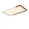 Lámpara de techo de lujo minimalista moderno para sala de estar en color nogal, luz de protección ocular para dormitorio y estudio, lámpara de techo de alta gama para comedor