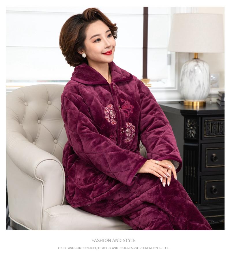 中老年睡衣一件代发