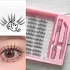 Kit de Cílios Postiços Transfronteiriço, Grande Capacidade, Segmentado, Realista, Volumoso, Natural, Fácil de Usar para Iniciantes