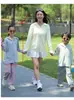Roupas de Proteção Solar Infantil Fio Original Proteção UV Roupa para a Pele Verão Masculina e Feminina Proteção Solar Pai e Filho Nova Seda Gelada Exterior