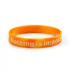 Pulsera Popular de Camuflaje Transfronteriza Pulsera de Silicona con Citas Inspiradoras Pulsera Deportiva Pulsera de Goma con Citas Inspiradoras