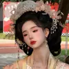 Accesorios Hanfu Corona de Cabello Estilo Hada Dinastía Song Adorno para el Cabello Impreso en 3D Corona de Flores Estilo Antiguo Sesión de Fotos Luo Shen Nuevo Accesorio para el Cabello para Mujeres