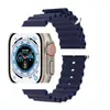 Para Apple Watch 8 Ultra Watch Pulseira de Silicone Marinha Pulseira Oficial Apple com Fivela Dupla Disponível