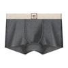 Ropa Interior de Algodón Puro para Hombre Nueva de Otoño e Invierno 10A Antibacteriana Transpirable Suave Cera Cómoda Simple Ins Boxer Briefs Pantalones Cortos para Hombre