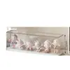 Soporte de Exhibición para Cajas Sorpresa Caja de Exhibición Acrílica Bubble Mart Gabinete a Prueba de Polvo para Lego Lindo Caja de Almacenamiento Hecha a Mano