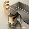 Pia de aço inoxidável embutida e espessa, estilo japonês, multifuncional, com revestimento nano, pia de cozinha grande, pia de lava-louças de cuba única, pia de submontagem