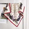 Bufanda de Seda y Lana para Mujer en Otoño e Invierno, Bufanda de Cuello de Alta Gama, Cálida y a Prueba de Frío