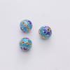 Cobre 18K Cloisonne Acessórios Contas de Lótus DIY Acessórios de Contas Caseiras Pulseira Colar Pingente Contas
