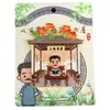 Imanes Metálicos para Refrigerador de Shaoxing Lu Xun Culturales y Creativos Regalos Conmemorativos Baicaoyuan Librería Sanwei Tendencia Nacional Decoraciones Magnéticas para Refrigerador