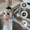 Boquilla a Prueba de Salpicaduras para Grifo de Dibujos Animados con Filtro Adicional, Extensión para Fregadero de Cocina, Adaptador Giratorio Universal