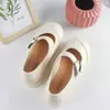 Zapatos Planos de Mujer, Sandalias de Hebilla Baja con Suela Plana de Moda, Versátiles para Uso Diario Casual, Zapatos de Mujer sin Cordones Puntiagudos Redondos