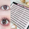 Pestañas postizas transfronterizas de venta caliente, set de pegamento sin tallo estilo pájaro, voluminosas y espesas, para ojos grandes, versátil para uso diario, artículo popular de comercio exterior
