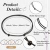 Collar de Cuerda de Cuero para Mujer Hebilla de Collar Cadena Doble Trenzada Sólida Cadena Ajustable Joyería Minimalista,