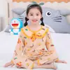 Pijama infantil para meninas, primavera e outono, manga longa, fino, para casa, conjunto infantil