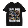 Camiseta Divertida Meme Brainrot Italiano Homens Mulheres Tralalero Tral