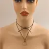 Collar Colgante Cuadrado Redondo Irregular Geométrico Nudo de Cuerda Apilado Moda Europea y Americana Cadena Sencilla para Clavícula