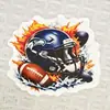 Parches de fútbol americano transfronterizos, llaveros deportivos DIY personalizados de moda, parches acrílicos