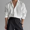 Camisa de Manga Larga con Textura Nicho Estilo Coreano para Hombre 2025 Primavera y Verano Nueva Camisa Holgada de Diseño Casual Top