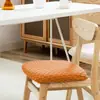 Capa de Cadeira Simples Moderna em Tricô Jacquard para Cadeira de Mesa de Jantar Capa Elástica para Banqueta Capa de Cadeira Universal Espessada de Peça Única