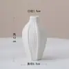Jarrón de Cerámica Ins Escandinavo Arreglo Floral Muebles para el Hogar Blanco Cocido Sencillo Pequeños Recipientes para Flores Mesa de Comedor Mueble de TV Decoración con Flores Secas
