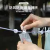 Tendedero de viaje, portátil para hoteles, tendedero universal a prueba de viento para exteriores para dormitorios, balcones y uso en interiores, no requiere taladro