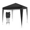 Carpa Publicitaria de 3*3m para Montaje de Puesto Exterior, Sombrilla Plegable, Toldo de Cuatro Esquinas Retráctil, Refugio contra la Lluvia, Sombrilla Grande
