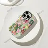 Ilustração Colorida de Dopamina Plantas Verdes Fruta Maçã Capa de Celular Fosca 18Promax Case Rígido de Camada Dupla Iphone13