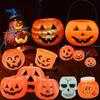 Decoração de Cena de Abóbora de Halloween Lanterna de Bar Adereços Doces Infantis Jarra de Abóbora Jarra de Abóbora Lanterna de Abóbora Portátil
