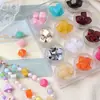 Cuentas Acrílicas Bicolor Nube Niebla Gradiente Cuadradas con Agujeros Diagonales Accesorios para Colgantes de Pulseras DIY Venta al por Mayor