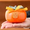 Caja de Dulces de Caqui Cerámica Creativa de Caqui Ruyi Boda Compromiso Tarro de Dulces Caja de Recuerdos de Boda de Alta Calidad