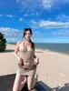 Moda Europeia e Americana Sexy Conjunto Tricotado Sem Mangas Camisola Sem Costas Estilo Puro Desejo Conjunto Saia Curta