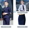 Uniforme de capitán chino para hombre, atuendo de clase para estudiante de asistente de vuelo de aviación, anfitrión, bar, seguridad, traje de guardia de propiedad